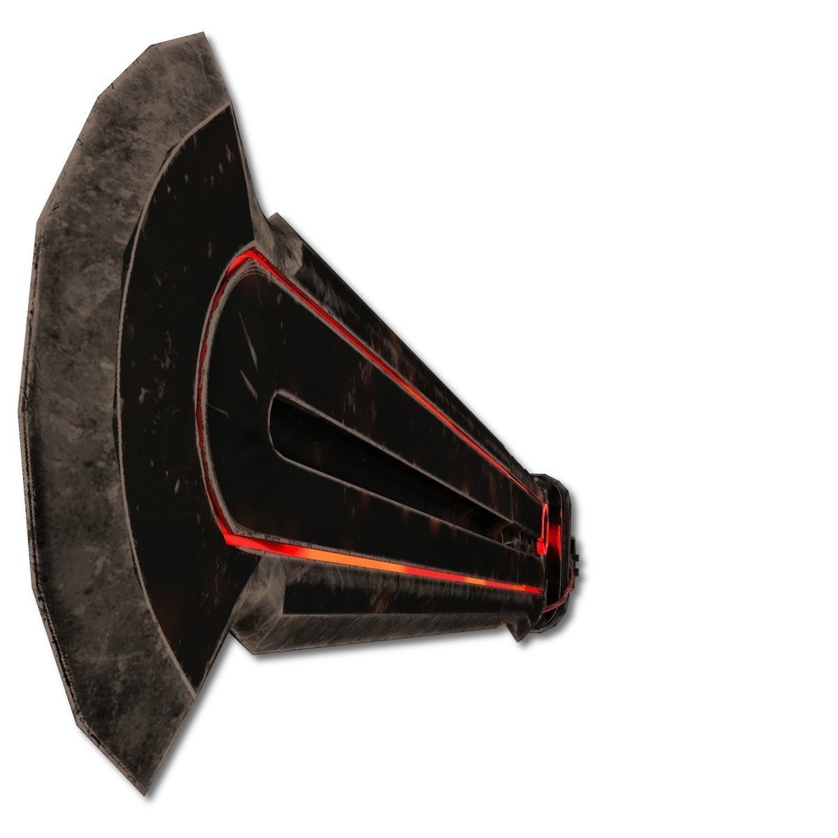 Heavy Full Metal Sword Low-poly 3D model_9