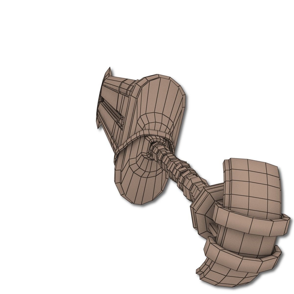 Heavy Full Metal Sword Low-poly 3D model_20