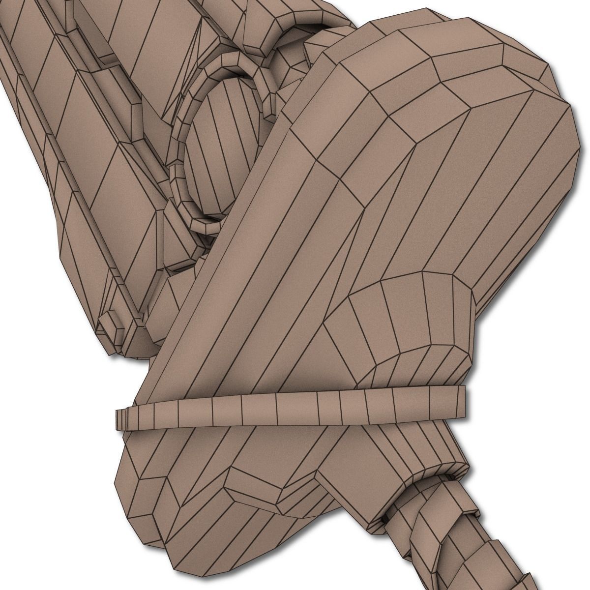 Heavy Full Metal Sword Low-poly 3D model_24