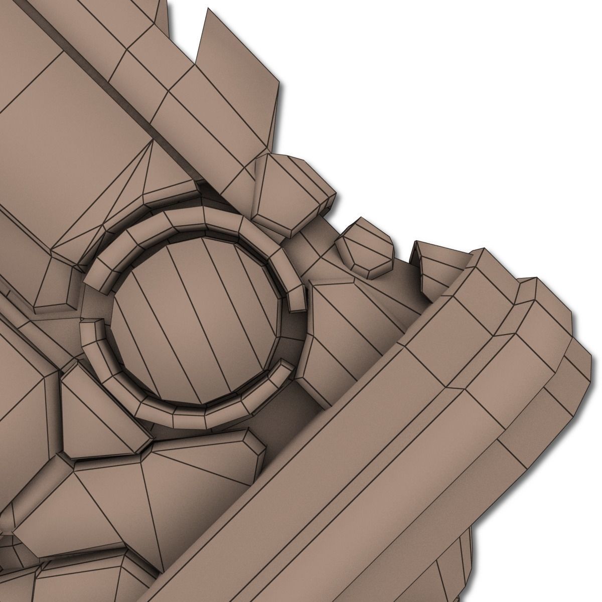 Heavy Full Metal Sword Low-poly 3D model_22