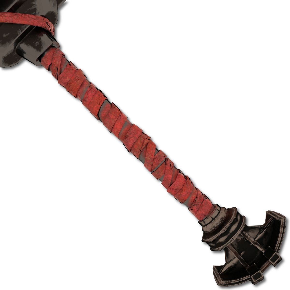 Heavy Full Metal Sword Low-poly 3D model_5