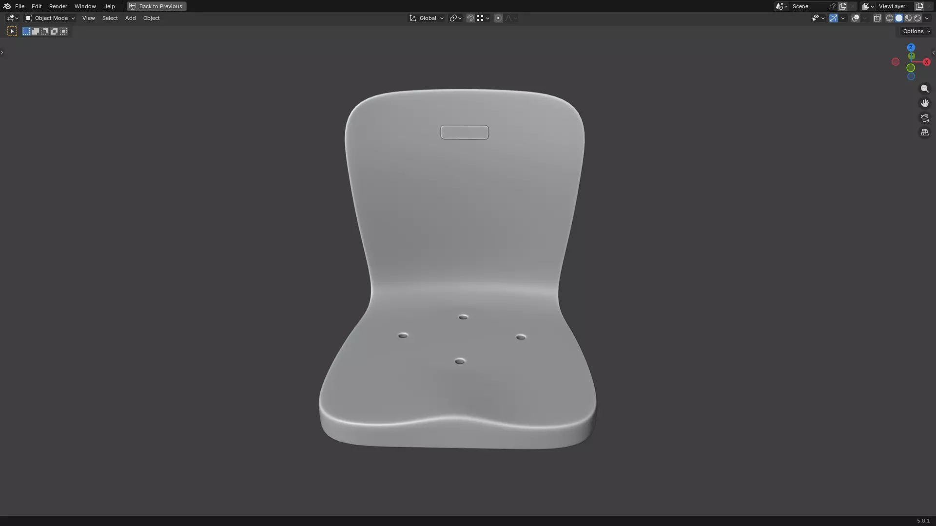 Stadium Seat 1 3D print model