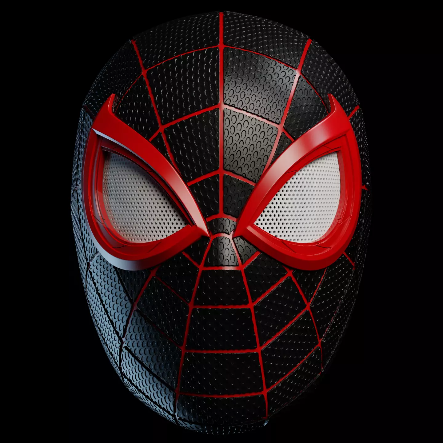 Miles Morales Faceshell STL Wearable Cosplay Mask 3D print model