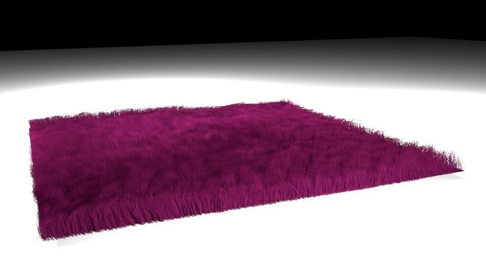 Fluffy Carpet 4 3D model_1