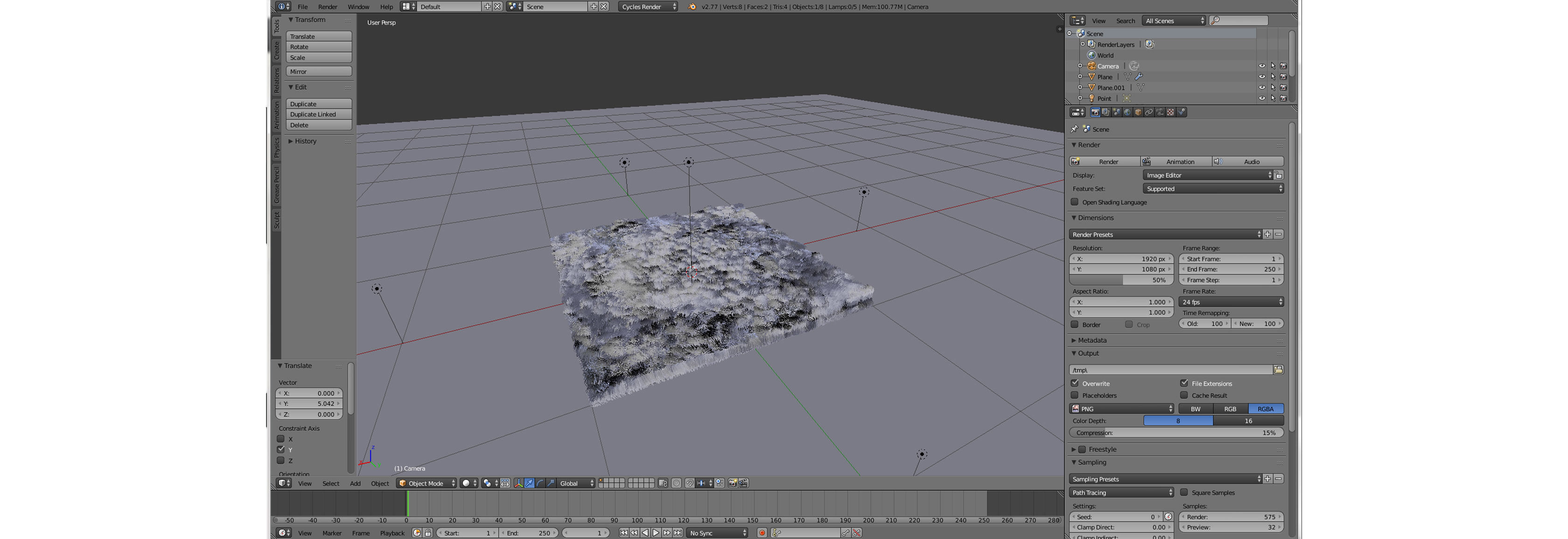 Fluffy Carpet 4 3D model_3