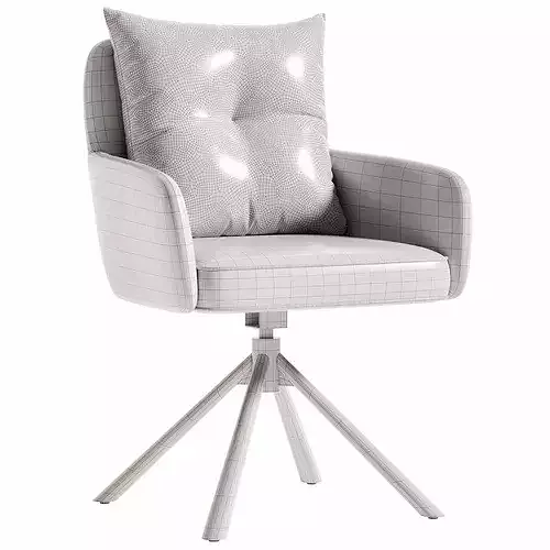Etan Office Chair Low-poly 3D model 7