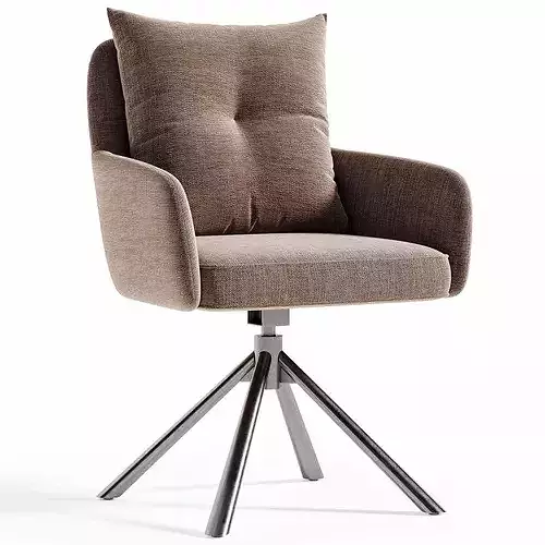 Etan Office Chair Low-poly 3D model 5