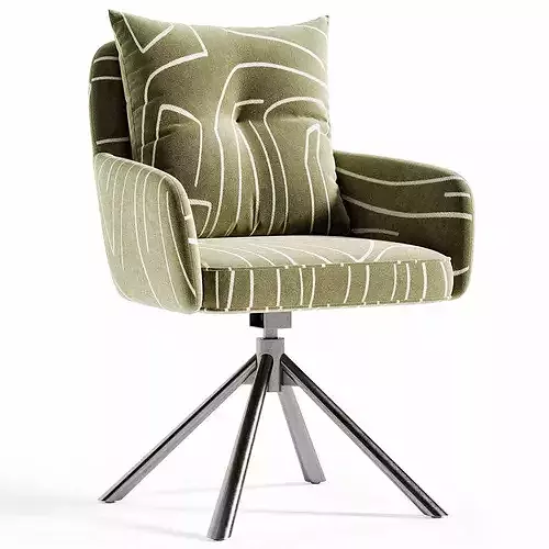 Etan Office Chair Low-poly 3D model 6
