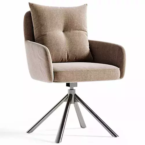 Etan Office Chair Low-poly 3D model 2