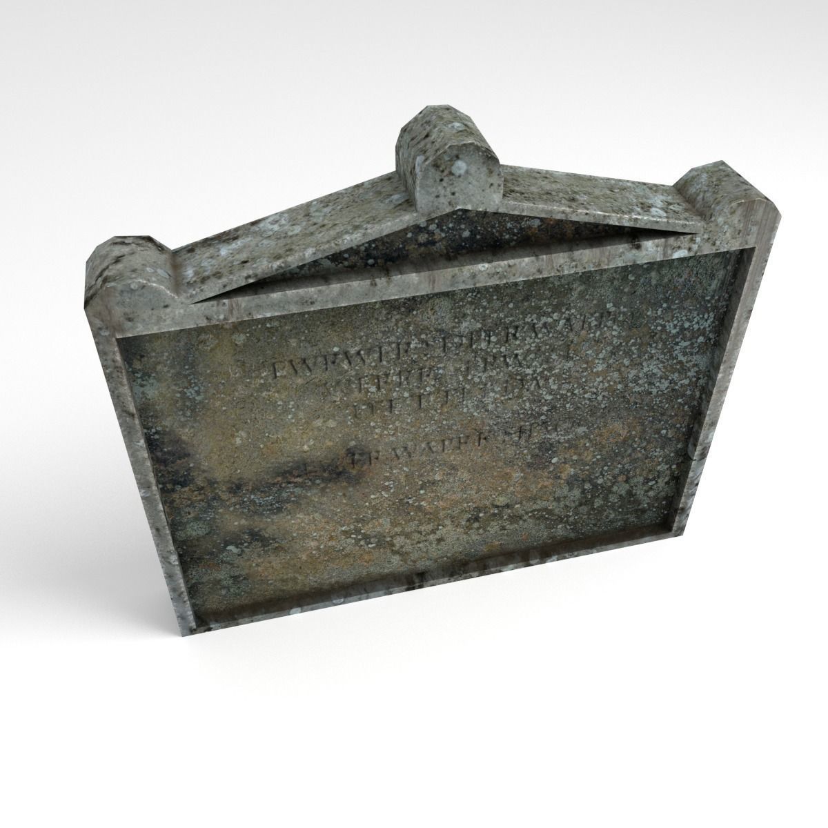 Headstone 11 Low-poly 3D model