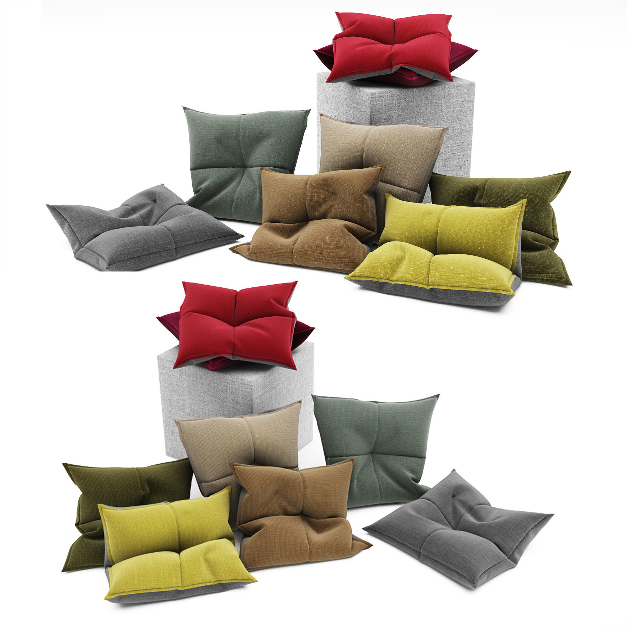 Pillows collection 102 3D model_1