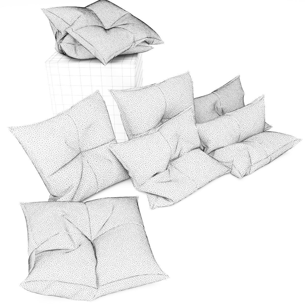 Pillows collection 102 3D model_6