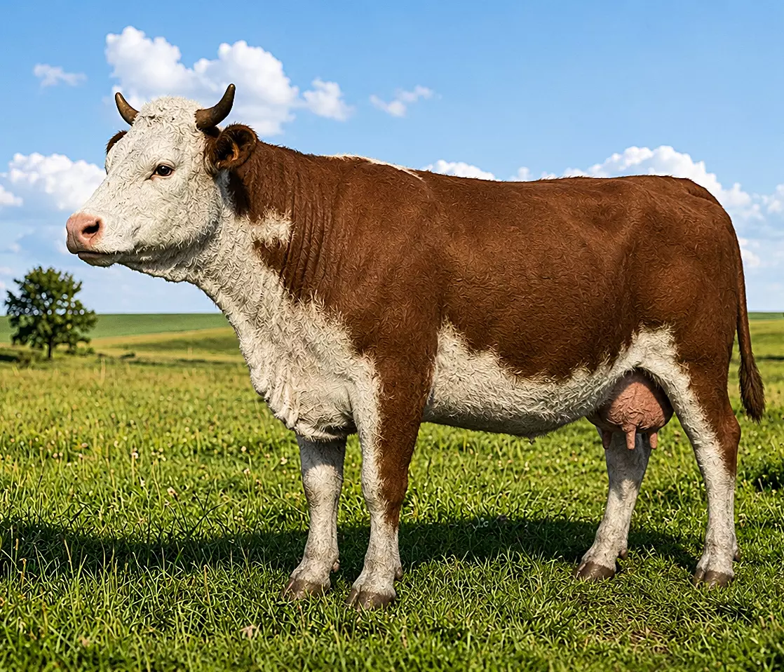 Cow rigged animated Low-poly 3D model