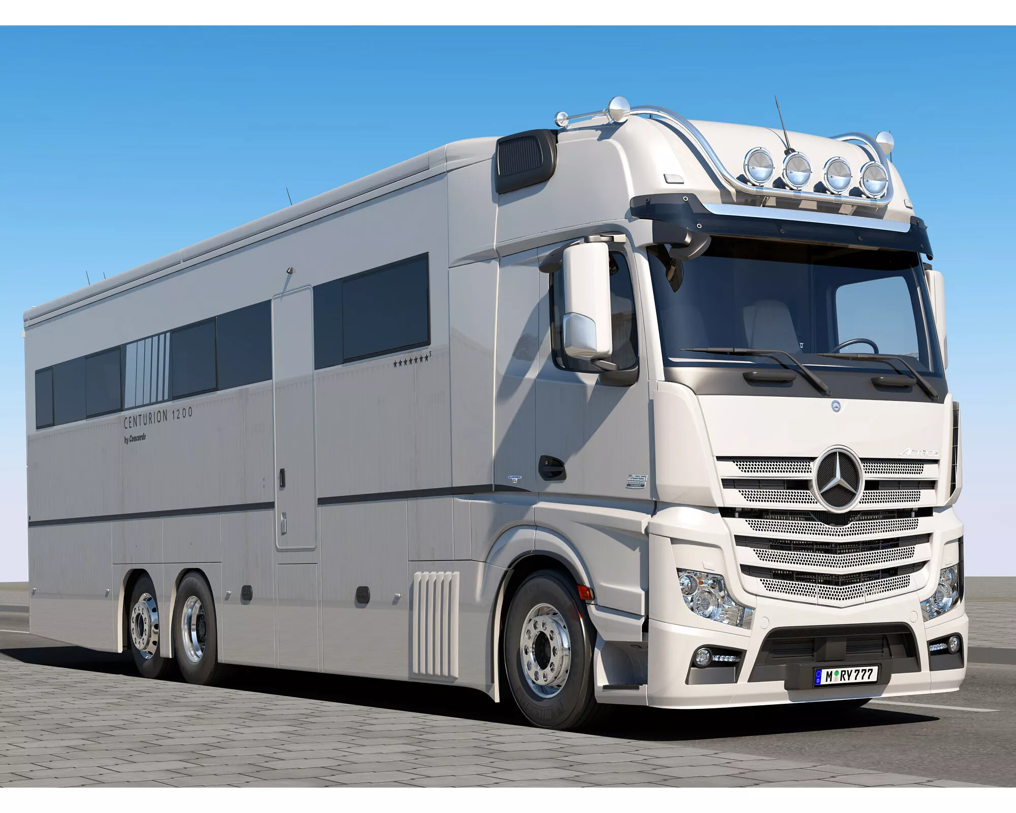 Mercedes Actros Motorhome 3D model