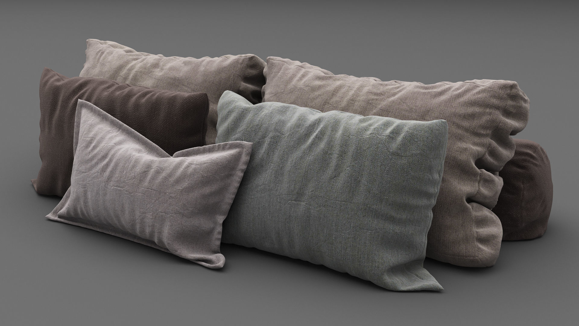 Pillows collection 101 3D model_2