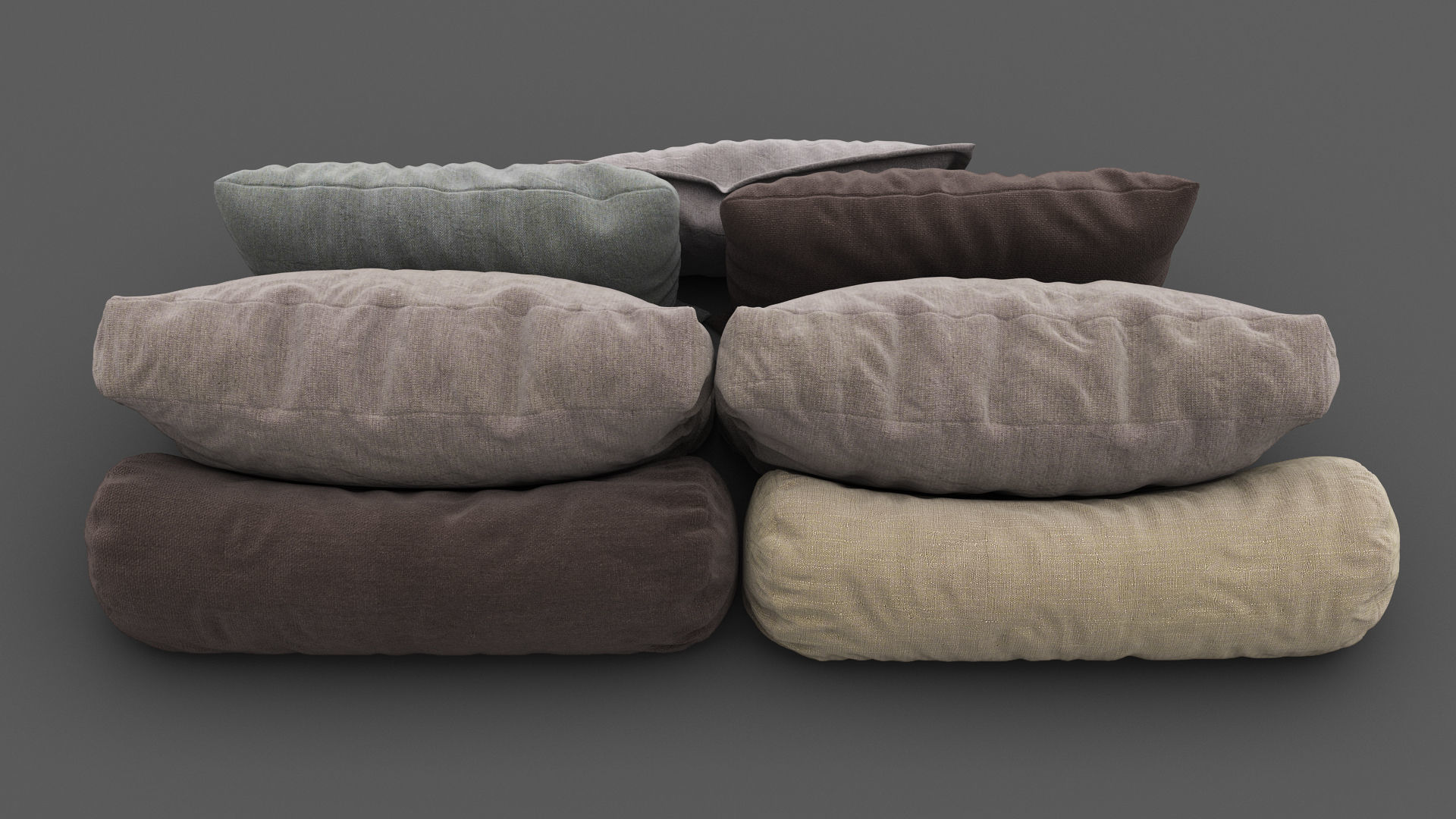 Pillows collection 101 3D model_4
