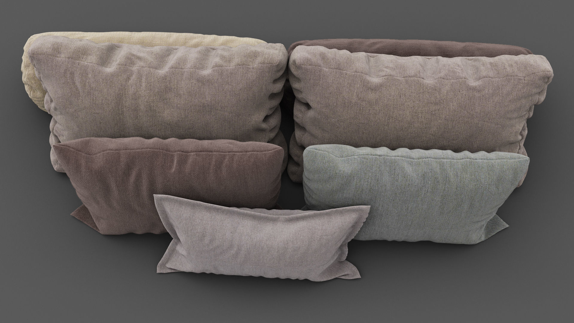 Pillows collection 101 3D model_3