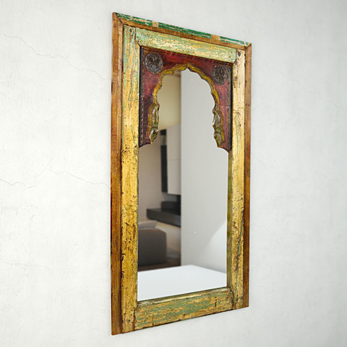 Antique Moorish Arched Mirror 3D model_2