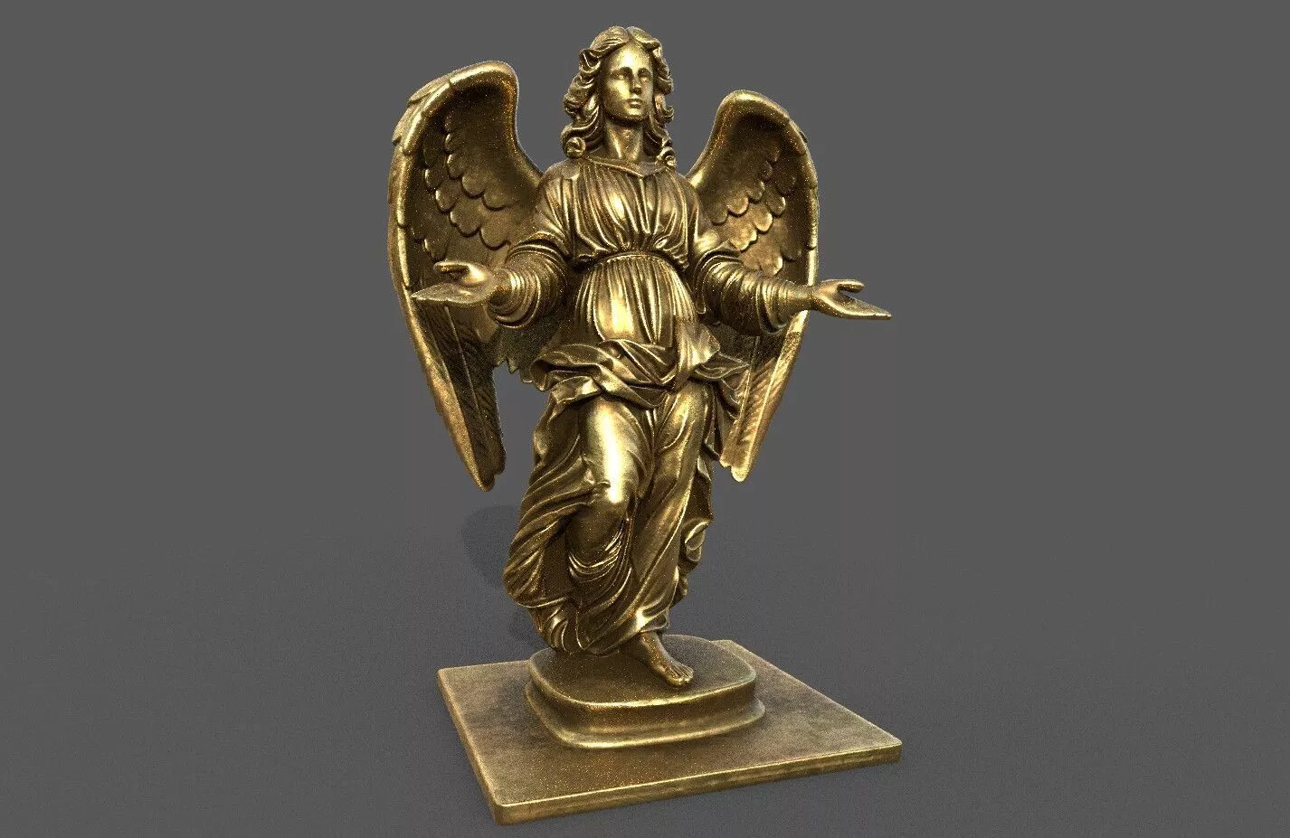 angel statue 3D model 3D model