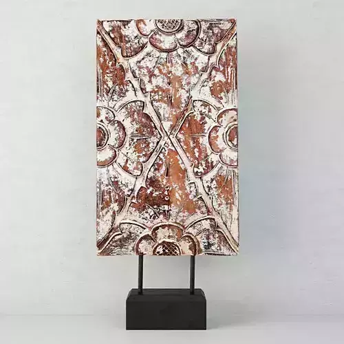 Bali Hand Carved Wood Sculpture Relief Panel