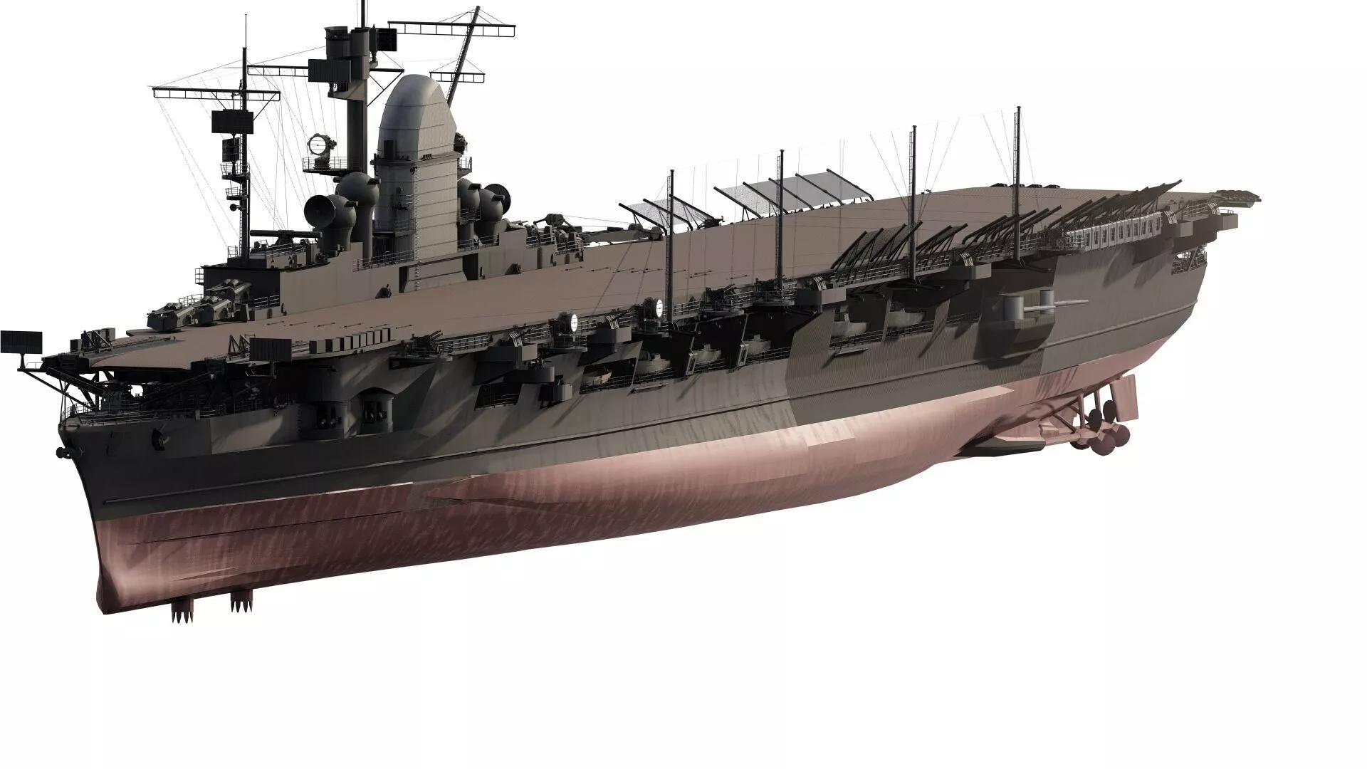 WW2 GERMAN NAVY AIRCRAFT CARRIER 3D model
