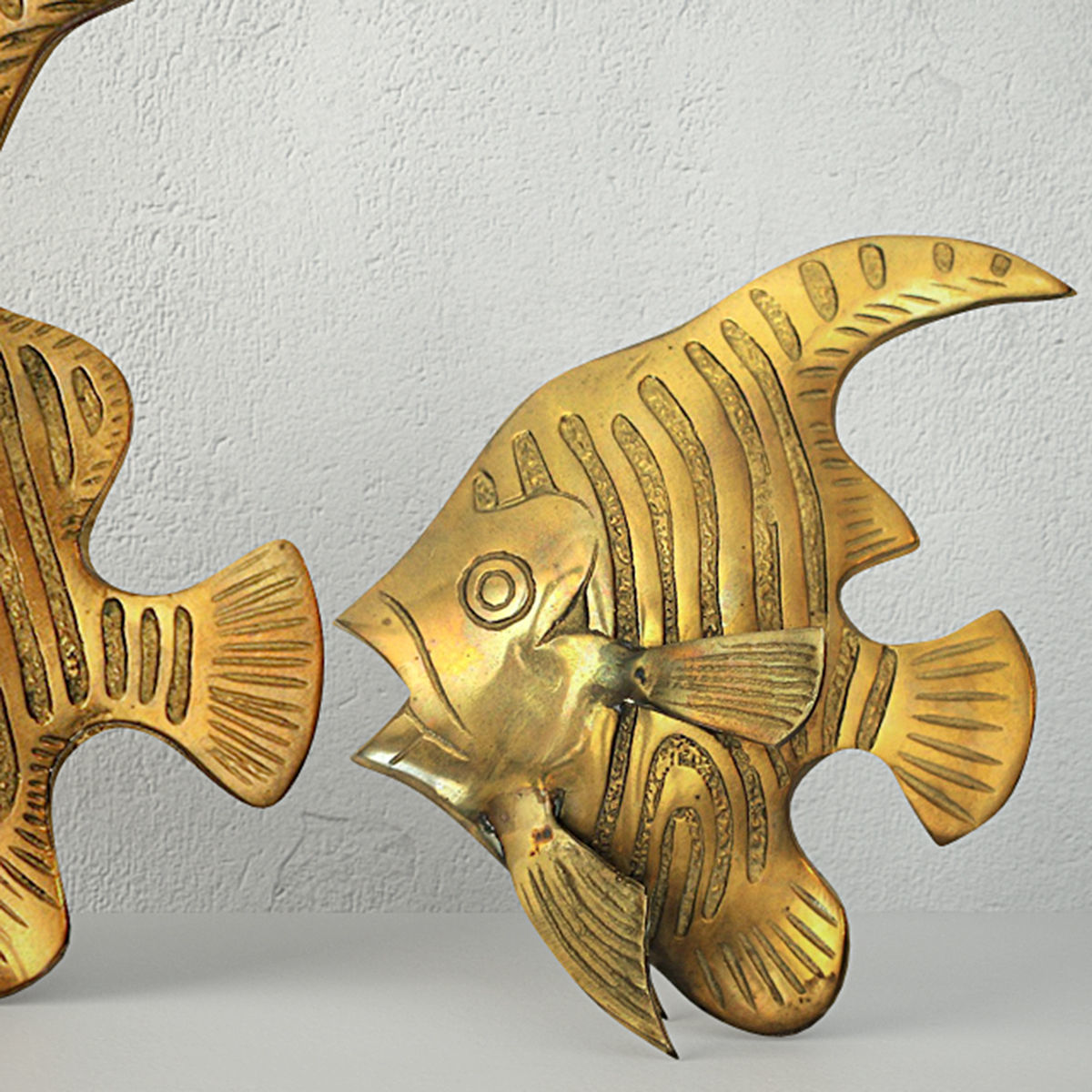Brass Angel Fish 3D model_3