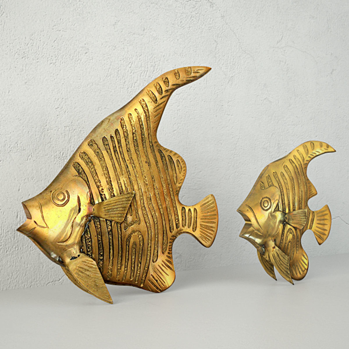 Brass Angel Fish 3D model_1