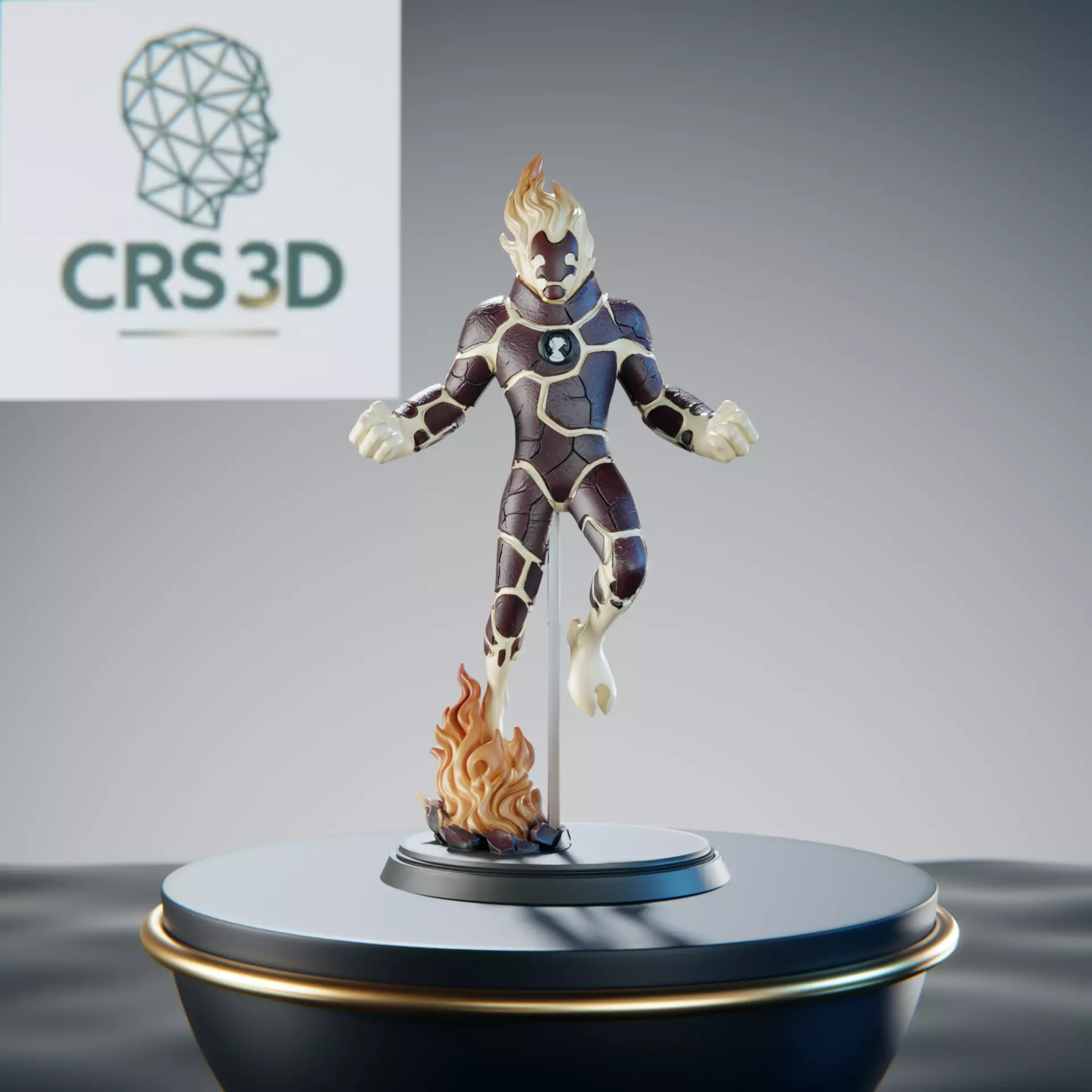 Heatblast Ben 10 Pyronite Fire Alien 3D print model