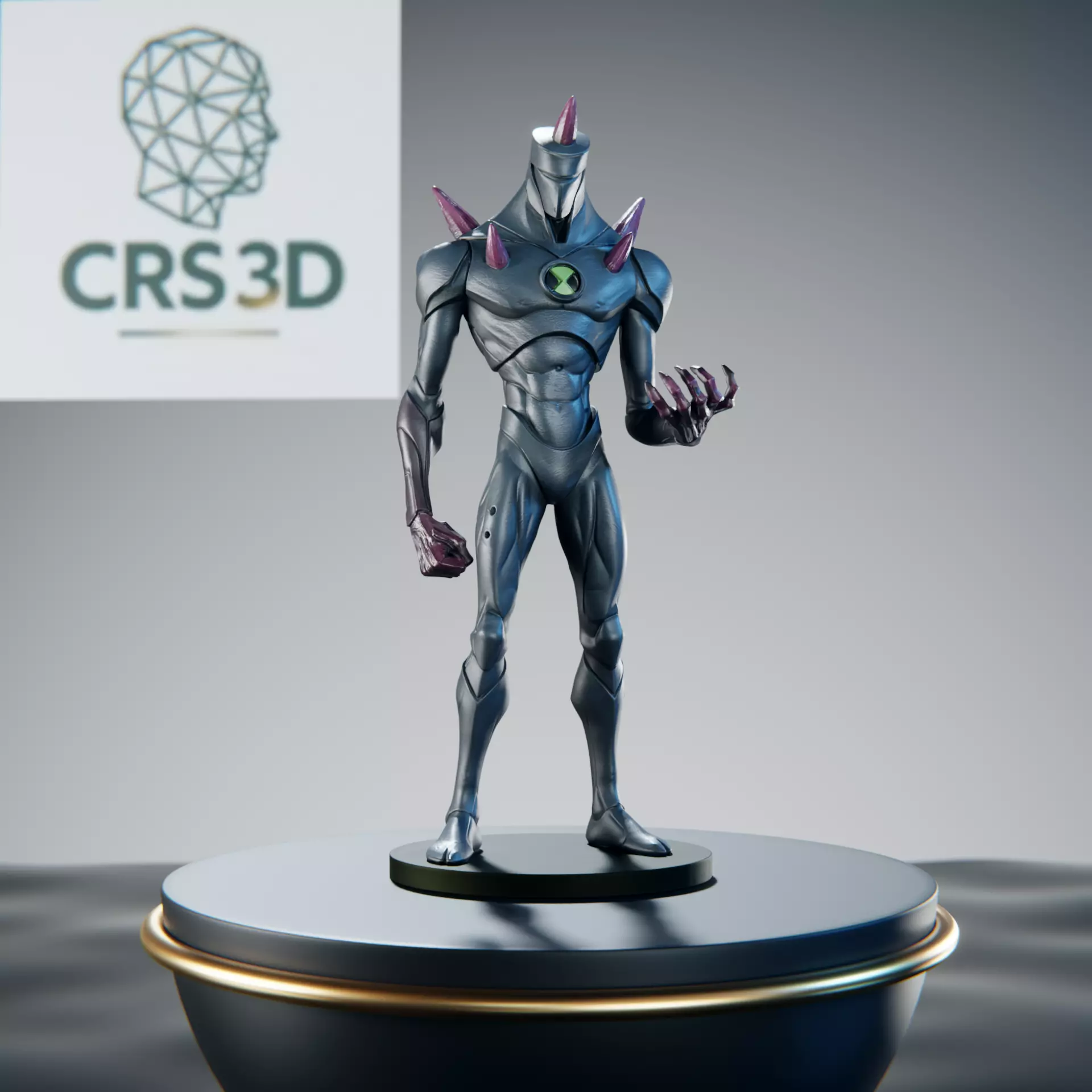Chromastone Ben 10 Crystalsapien Alien Force 3D print model