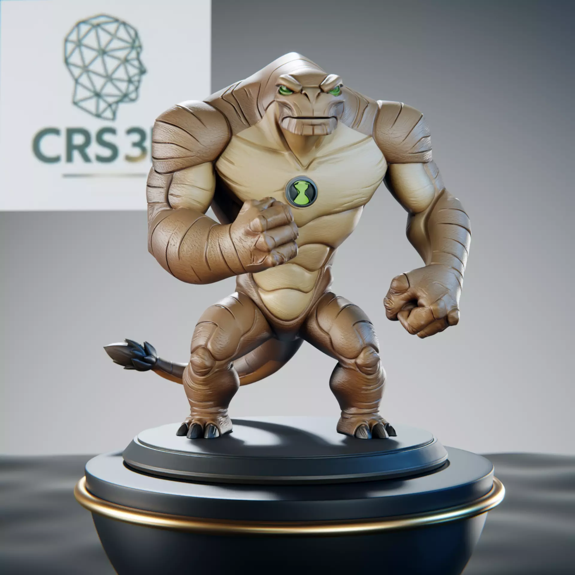 Humungousaur Ben 10 Vaxasaurian Strength Alien 3D print model