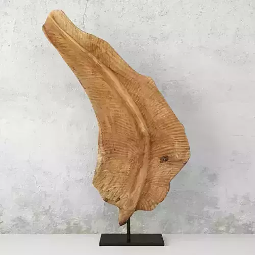 Decorative Leaf Shaped Stand Decor 3D model
