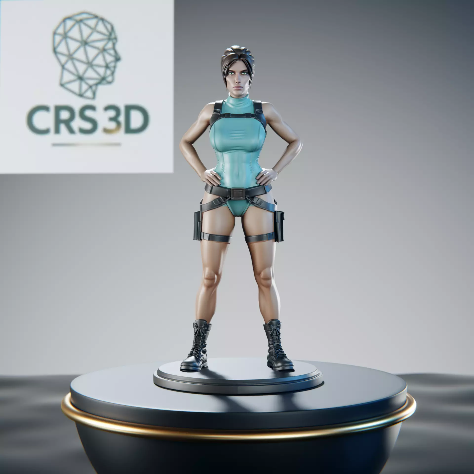 Lara Croft Tomb Raider Wetsuit Diving Outfit 3D print model