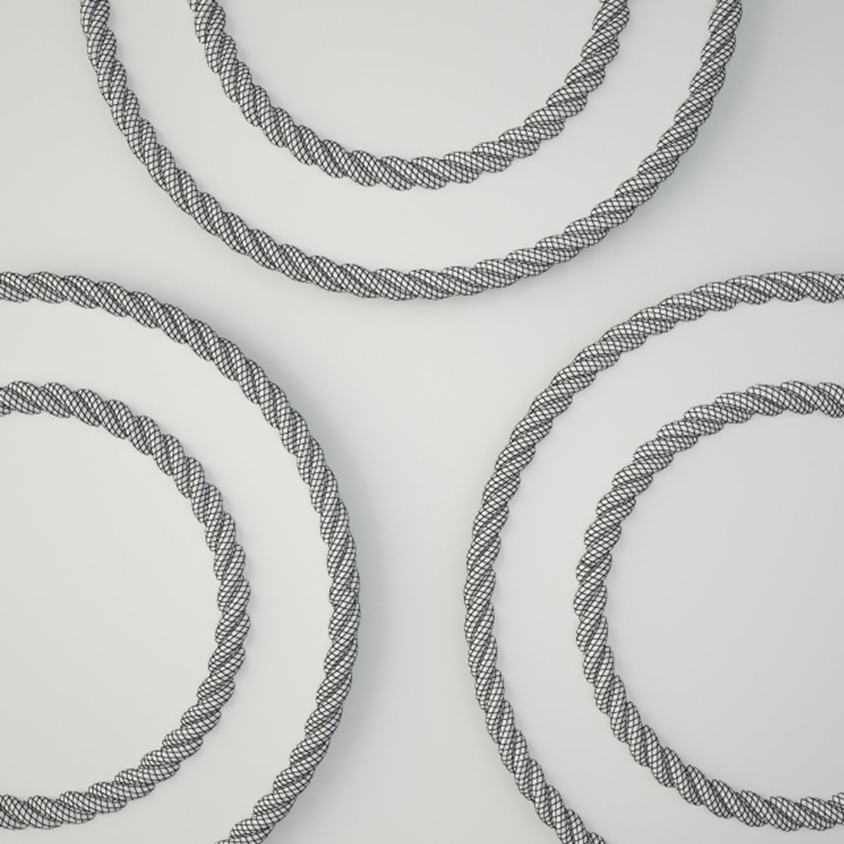 Nautical Rope Mirrors 3D model_1
