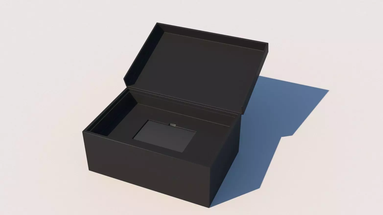 Holder box for card Low-poly 3D model_0