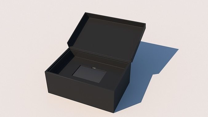 Holder box for card Low-poly 3D model