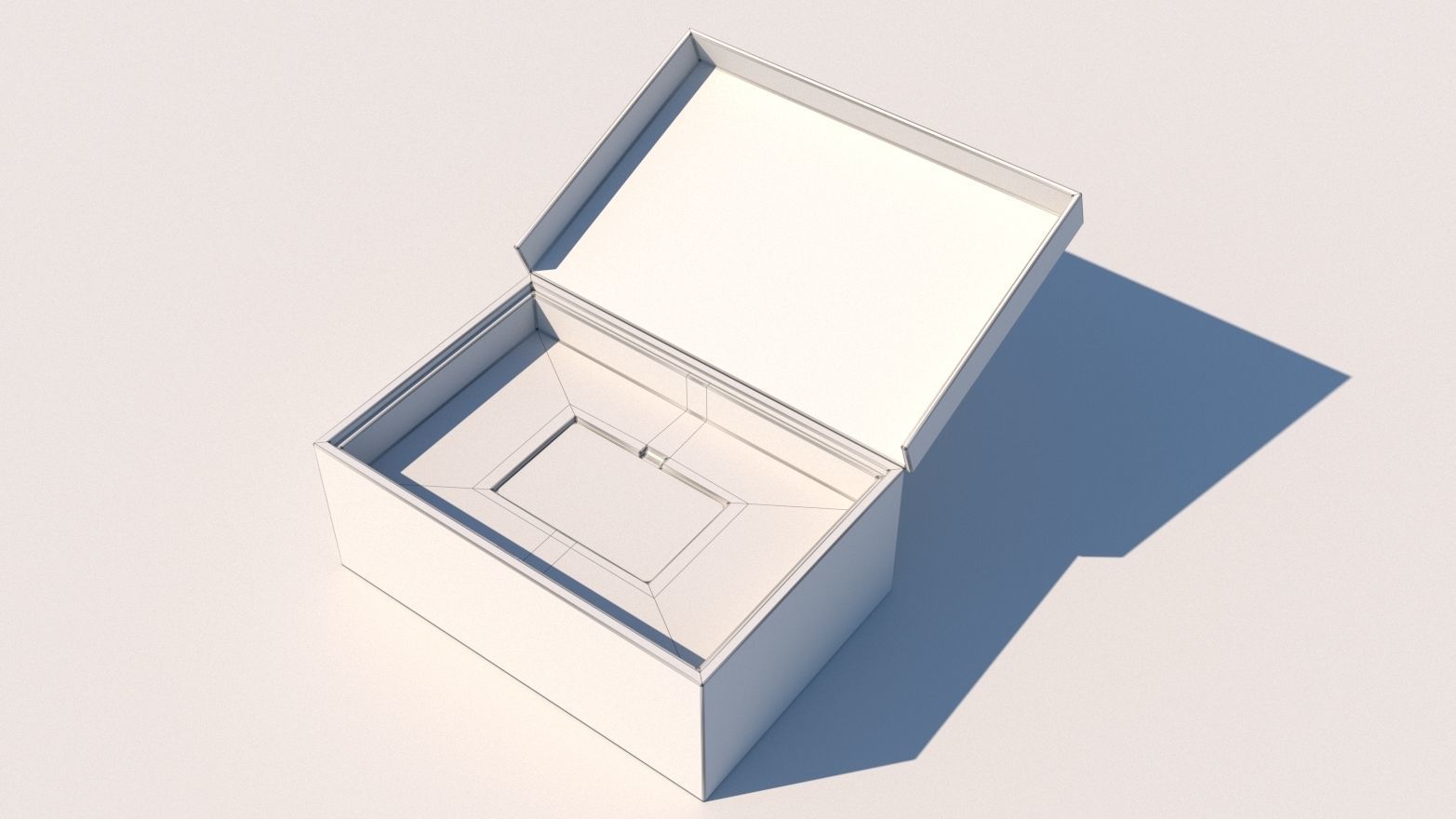 Holder box for card Low-poly 3D model_5