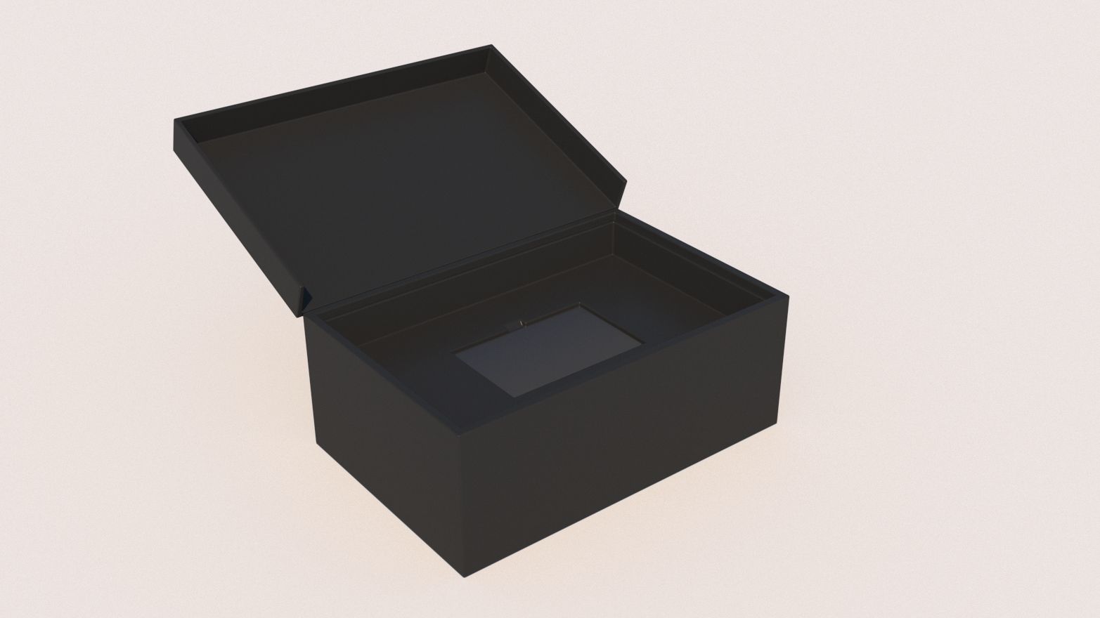 Holder box for card Low-poly 3D model_2