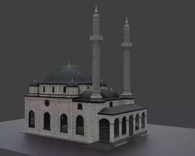 ottoman mosque 3D model
