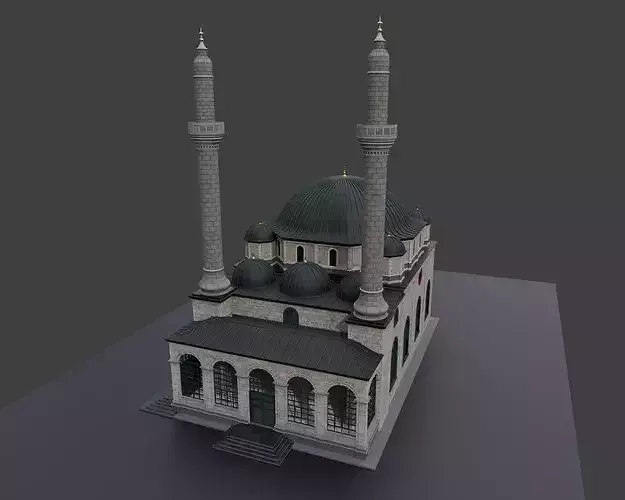 ottoman mosque 3D model 2