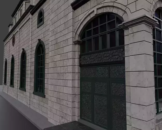 ottoman mosque 3D model 6
