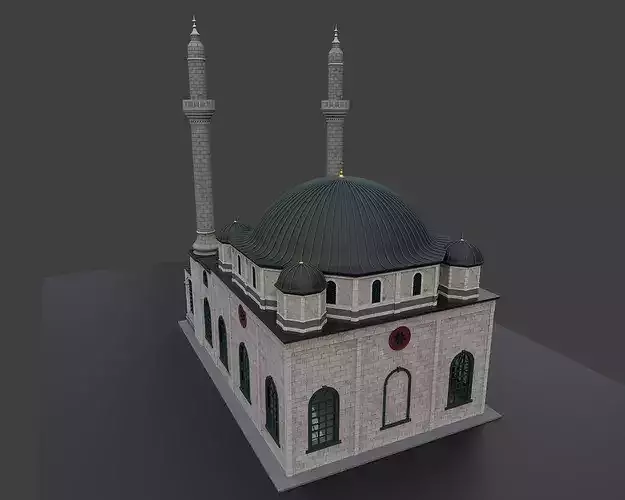 ottoman mosque 3D model 4