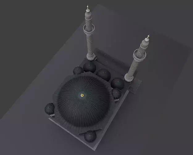 ottoman mosque 3D model 5
