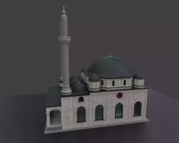 ottoman mosque 3D model 3