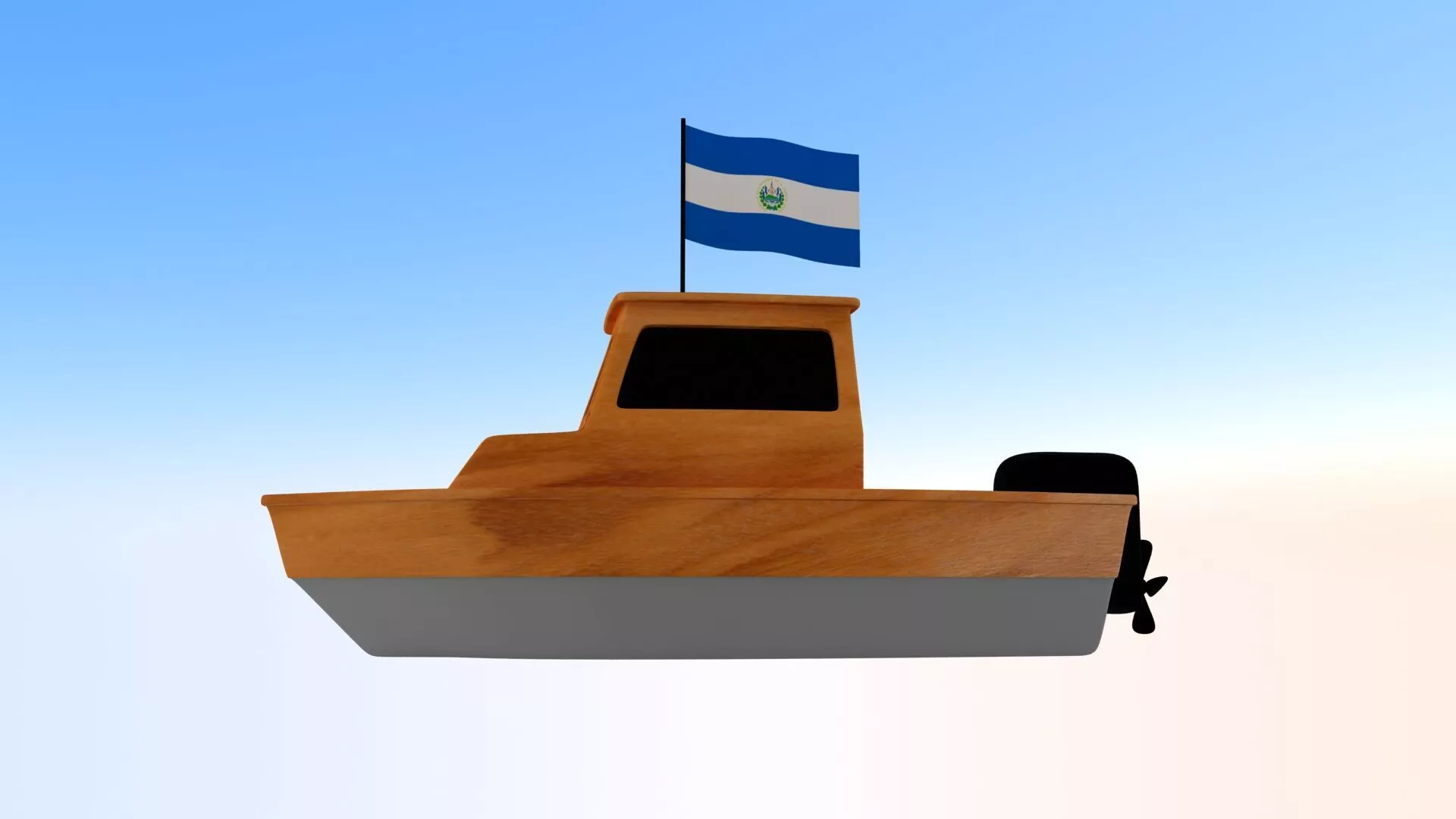 Salvador Fishing Boat 3D model
