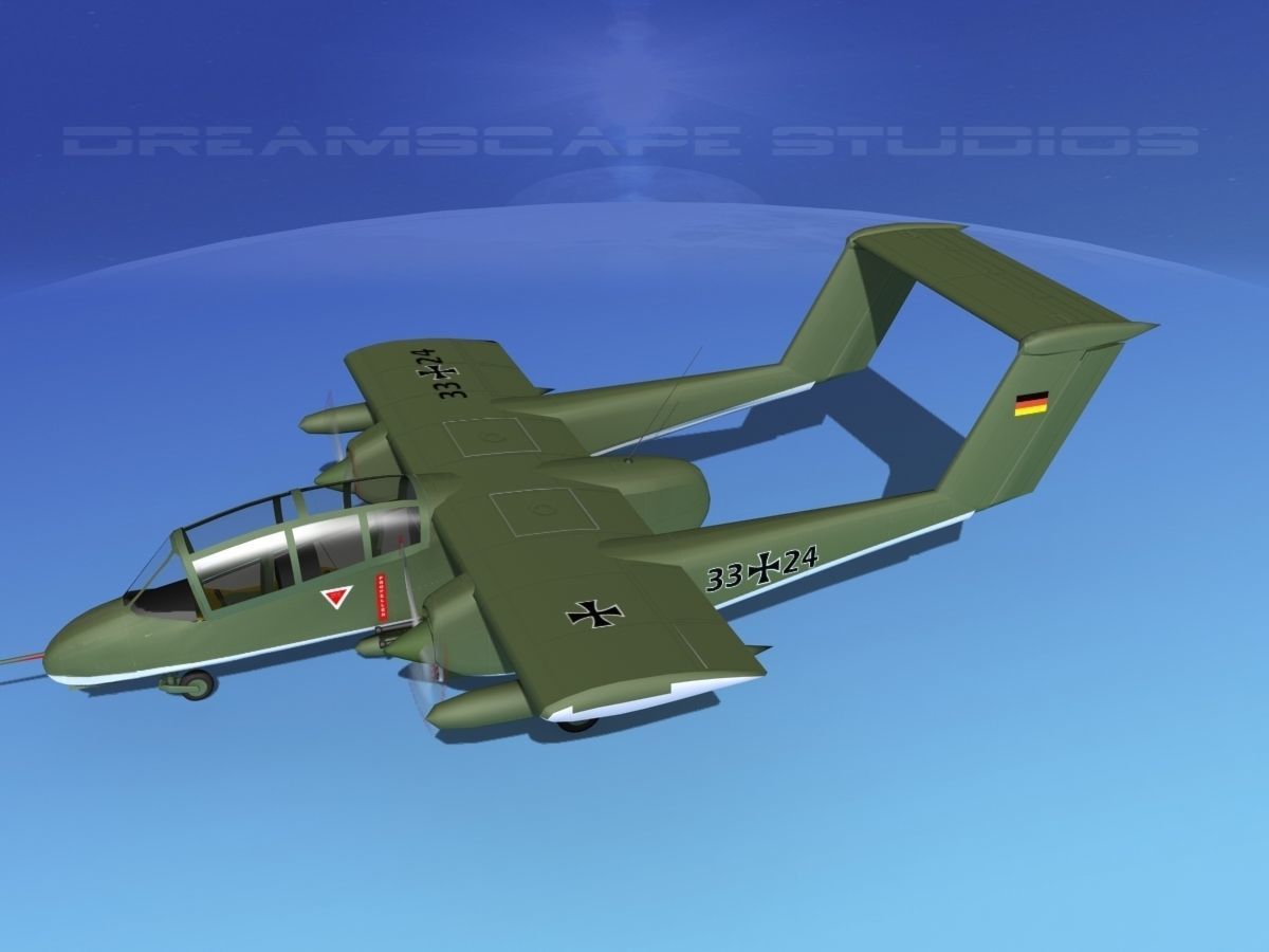 Rockwell OV-10 Bronco Germany 3D model_9