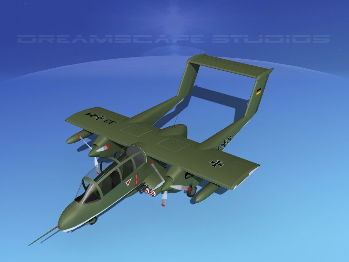 Rockwell OV-10 Bronco Germany 3D model_10