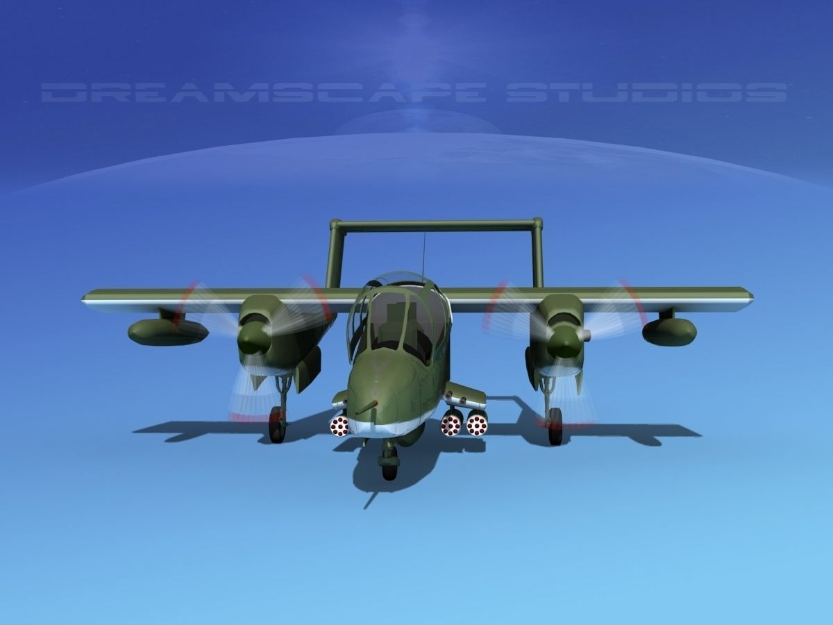 Rockwell OV-10 Bronco Germany 3D model_1