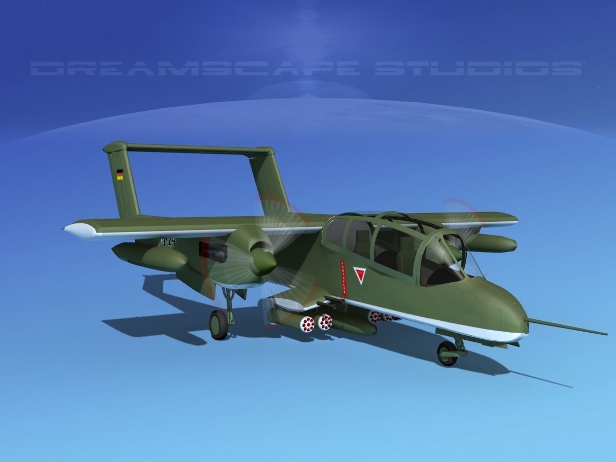 Rockwell OV-10 Bronco Germany 3D model_2