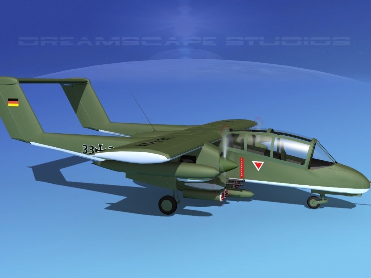 Rockwell OV-10 Bronco Germany 3D model_3