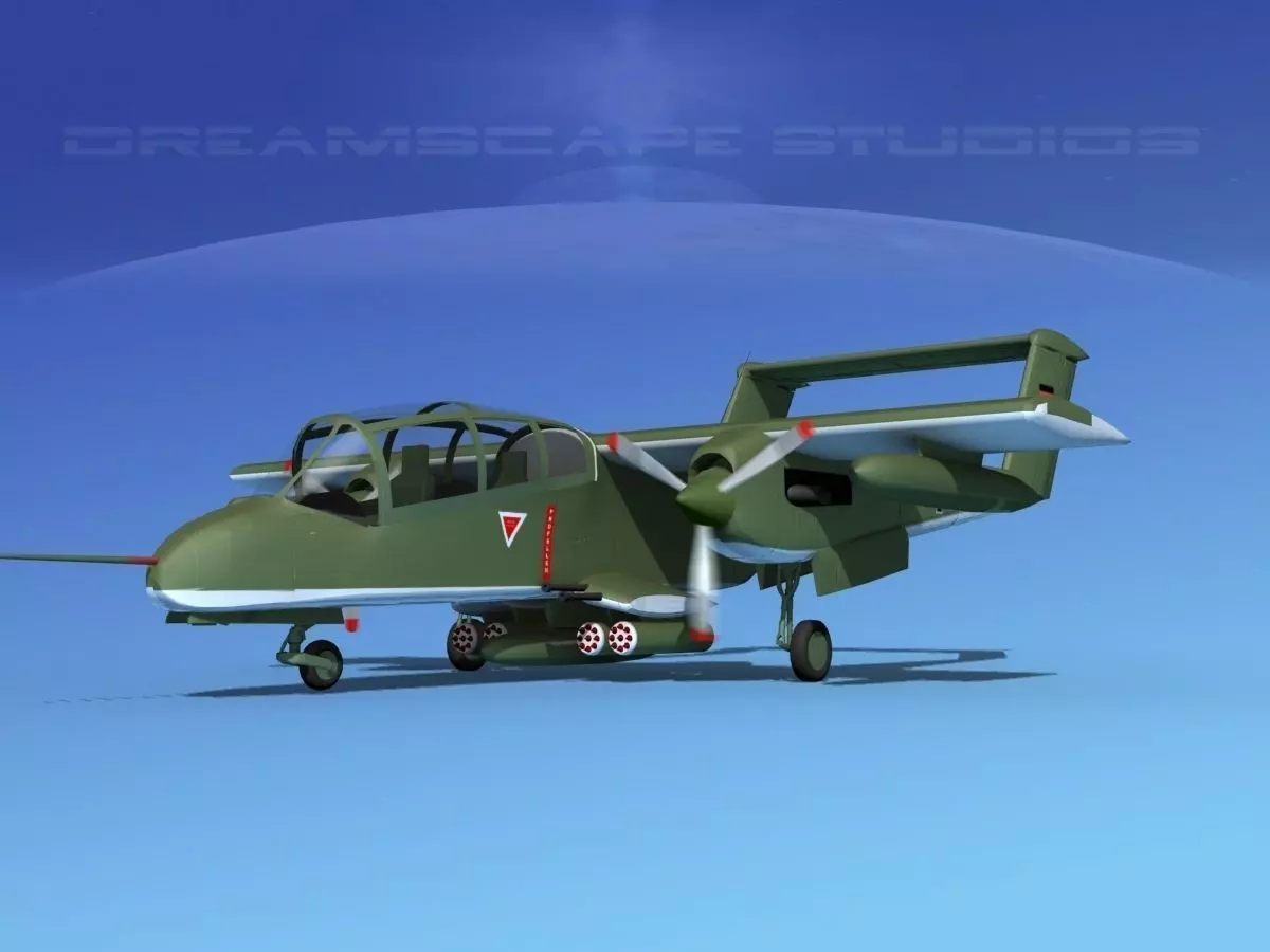 Rockwell OV-10 Bronco Germany 3D model_0